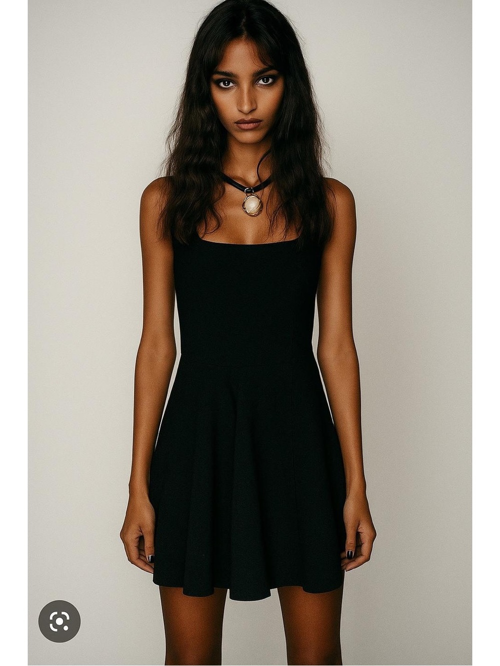 SQUARE NECK MINI DRESS ZW COLLECTION